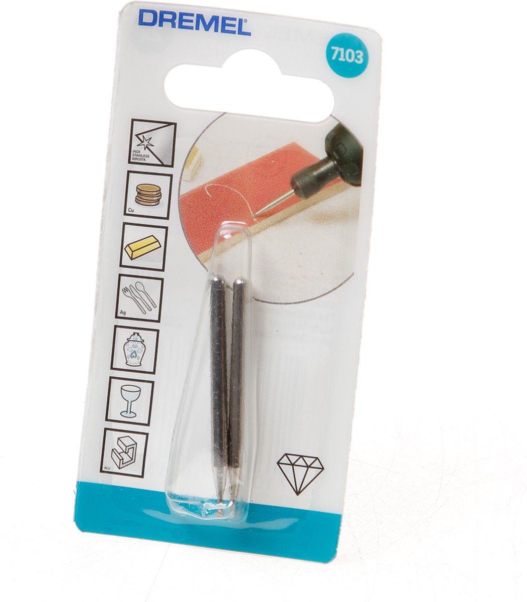 Dremel 26157103ja freesstift hardmetaal bol 2.0 mm schachtdiameter 3.2 mm