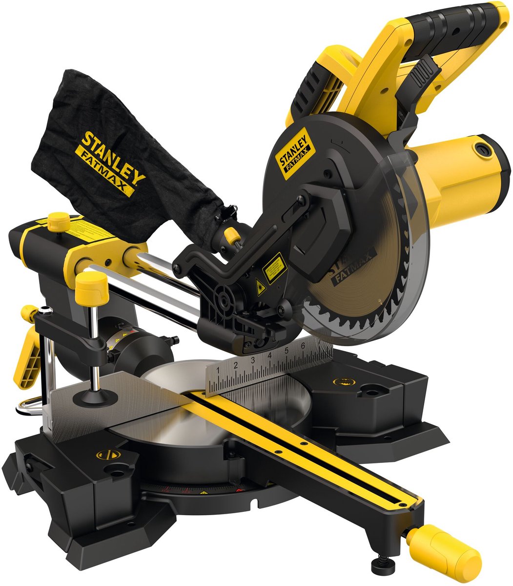 Scie à tronçonner et à onglet Stanley fatmax 1500w 216mm fme721-qs