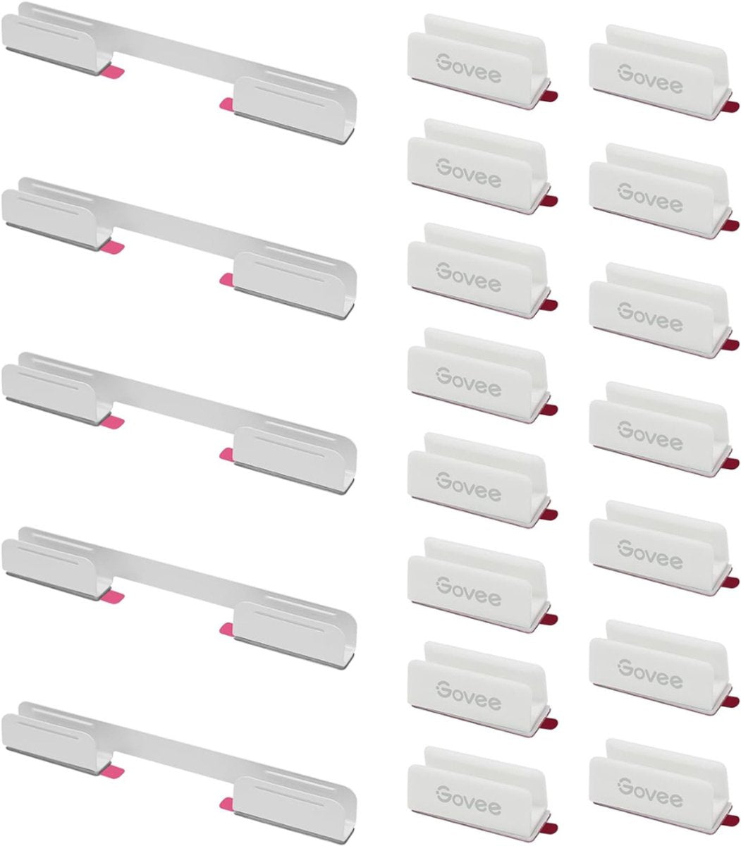 Govee clips de montage blancs corde lumineuse néon 2 - lot de 20 clips