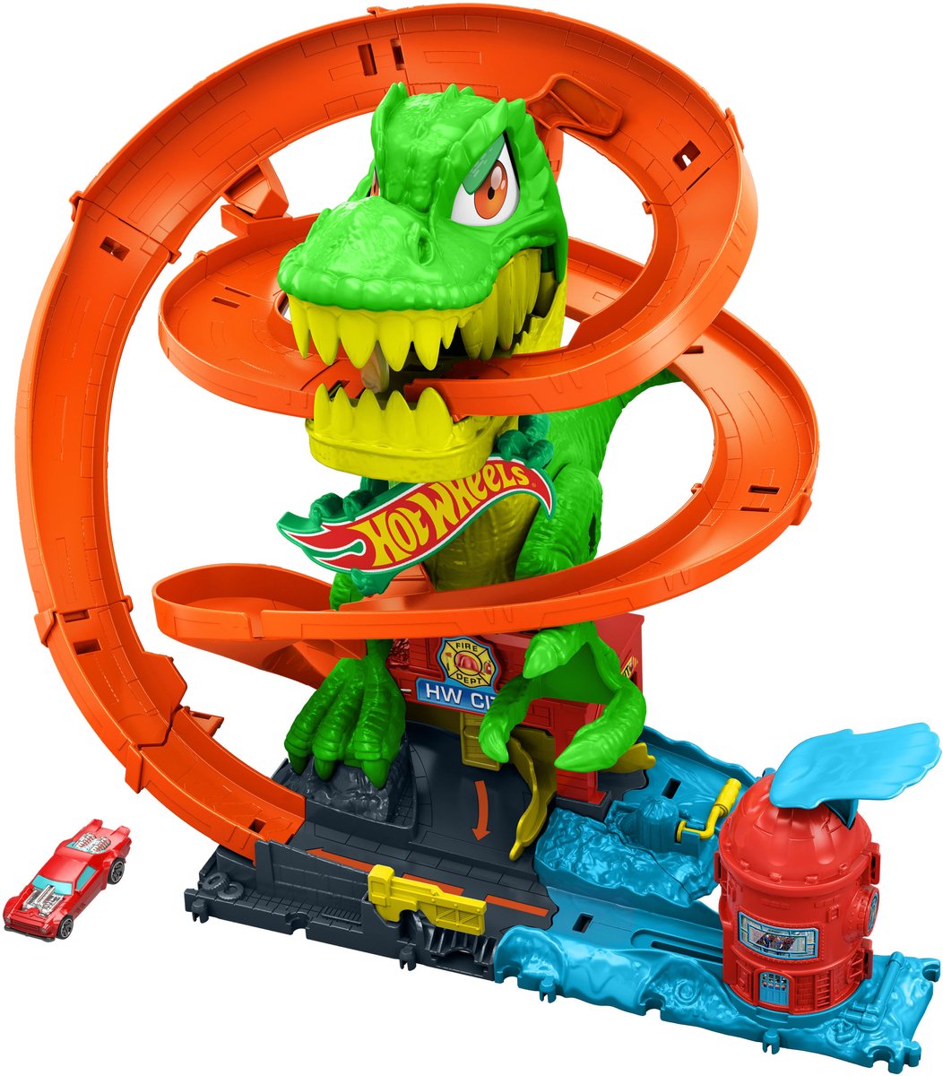 Hot Wheels T-Rex Fiery Battle - Piste en boucle