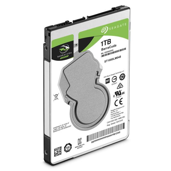 Seagate st1000lm048 barracuda hdd, 1 To, 2,5, sata3 6 Gbit/s, 5 400 tr/min, 128 Mo, 1,7 W
