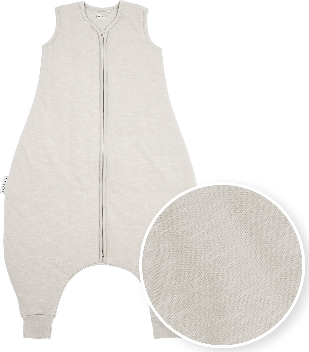 Meyco baby slub pull d'hiver pour bébé - grège - 80 cm - 2,0 tog