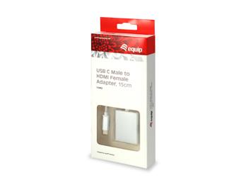 Equip 133452 Adaptateur USB Type C mâle vers HDMI femelle, 15 cm
