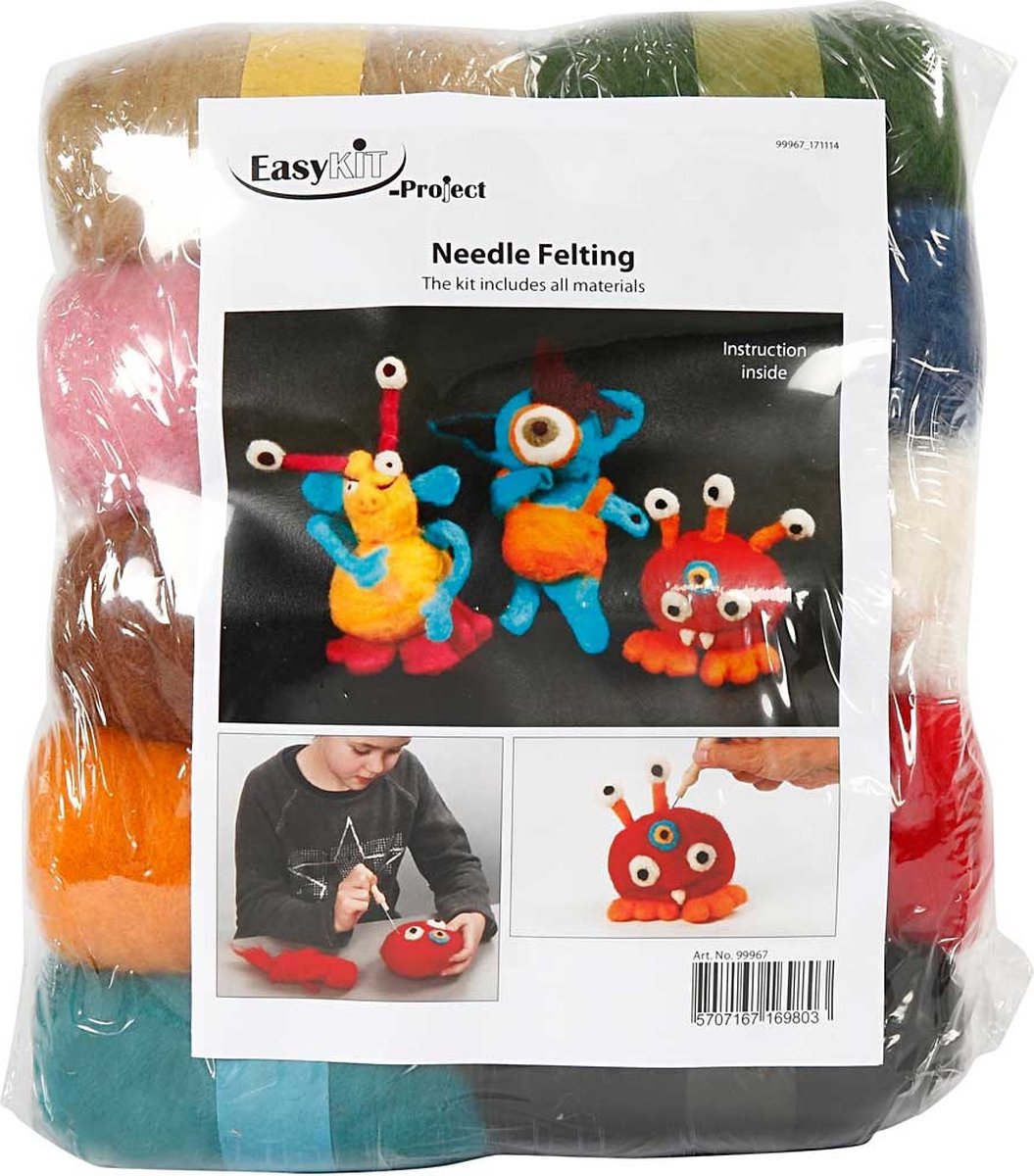 Easykit https: www.ccobby.nl groupe set-feutrage à l'aiguille-diverses-couleurs-1-set