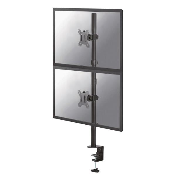 Neomounts Neomounts FPMA-D550DVBLACK-écran à écran plat de bureau, 2x 10-32, 16 kg, 88 cm, 75x75 100x100