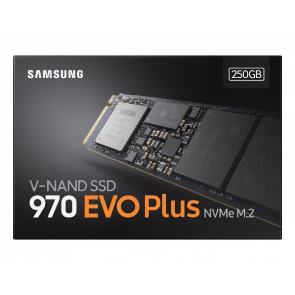 Samsung mz-v7s250bw evo 970 plus ssd, 250 go, m.2 2280, v-nand mlc, 3500 3300 mo s, 550 000 iops
