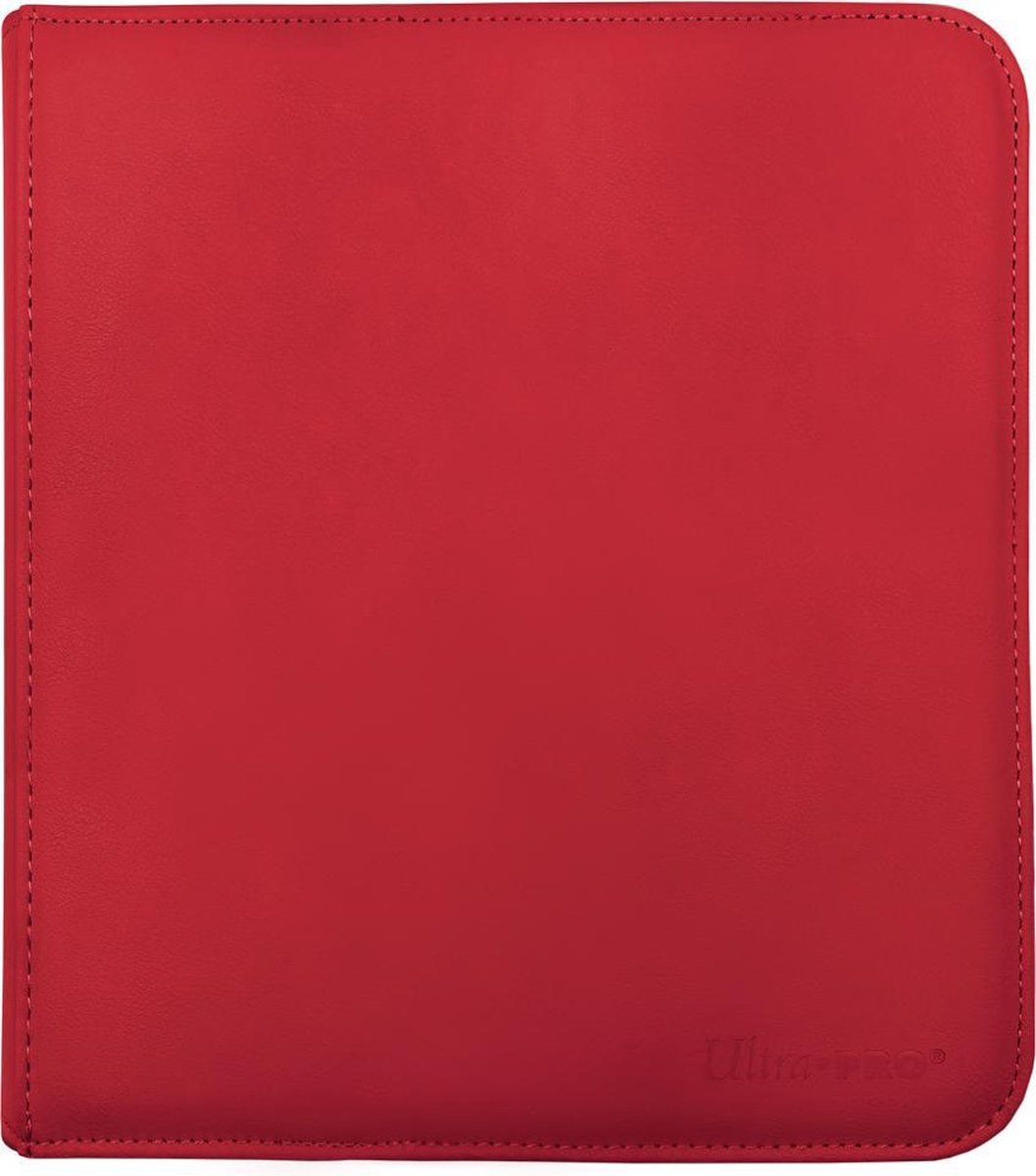 Classeur pro zippé Ultrapro 12 pochettes rouge