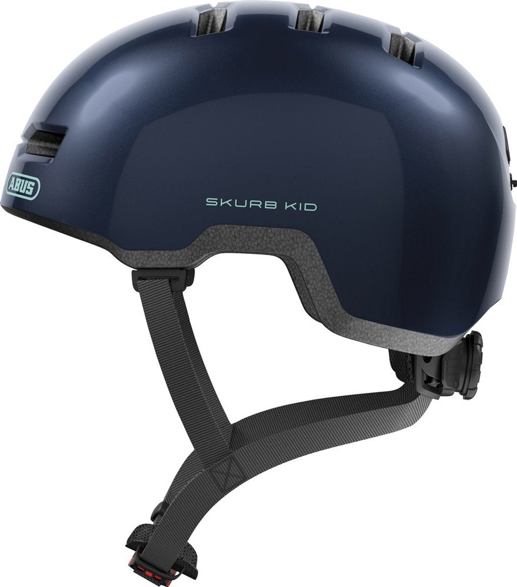 Abus skurb kid - casque de vélo - enfants bleu nuit m (50 - 55 cm)