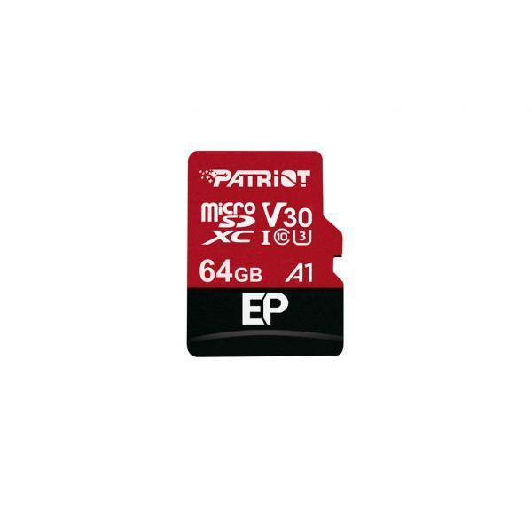 Patriot patriot pef256gep31mcx série ep micro sdxc haute performance, 256 go, 4k, v30 a1, 100 80 mo s