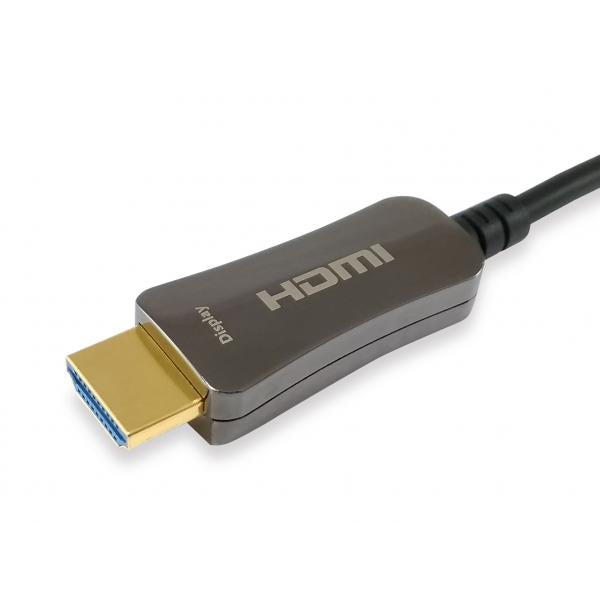 Equip 119431 câble optique actif hdmi 2.0, hdmi type a -> hdmi type a 3d, 18 gbit s, 50m, noir