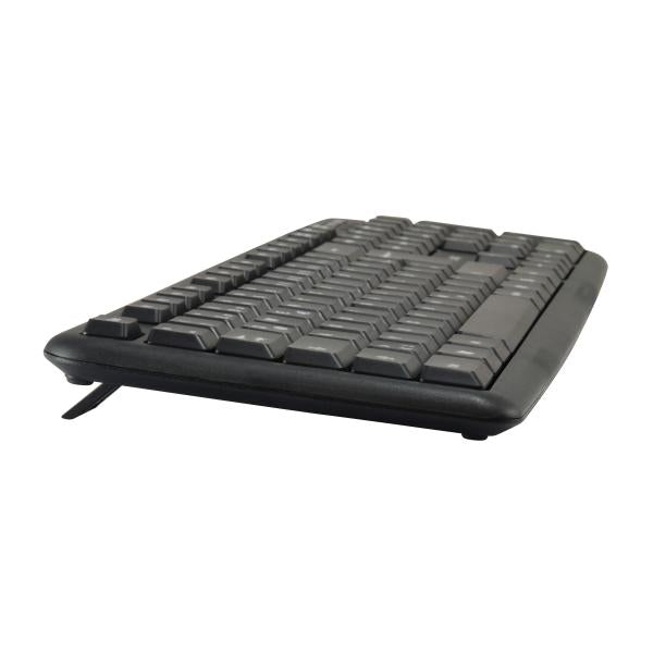 Equip 245200 combo clavier et souris filaire disposition allemagne, usb, qwertz, 105 touches, 1000 dpi, noir