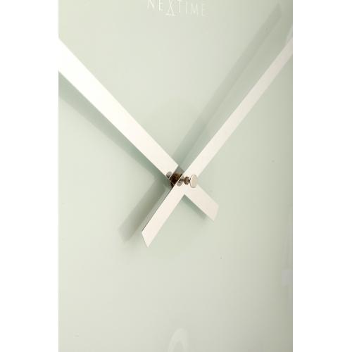 Horloge Nexttime 2472 verre miroir, ø43 cm, murale, blanc