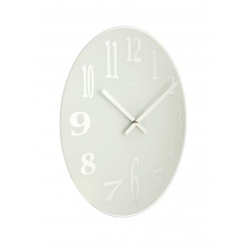 Horloge Nexttime 2472 verre miroir, ø43 cm, murale, blanc