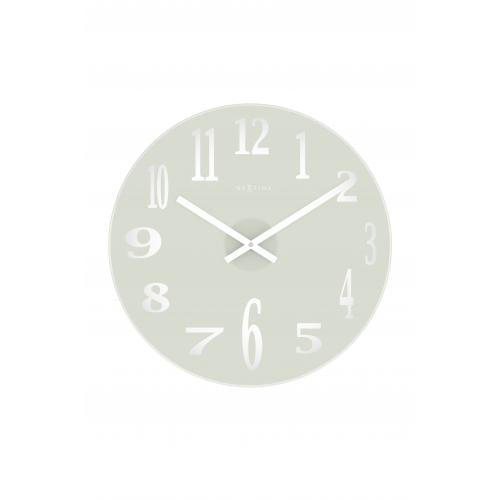 Horloge Nexttime 2472 verre miroir, ø43 cm, murale, blanc