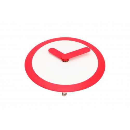 Horloge Nexttime 2615ro focus, ø25 cm, murale, blanc rouge