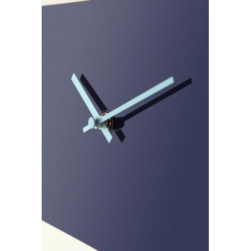 Horloge Nexttime 2855bl rayures audacieuses, 38x19 cm, murale, bleue