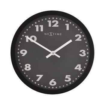 Horloge Nexttime 2906ma mercure, ø 25 cm, murale, noir
