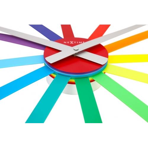 Horloge Nexttime 2995di guide des couleurs, ø 60 cm, murale, multicolore