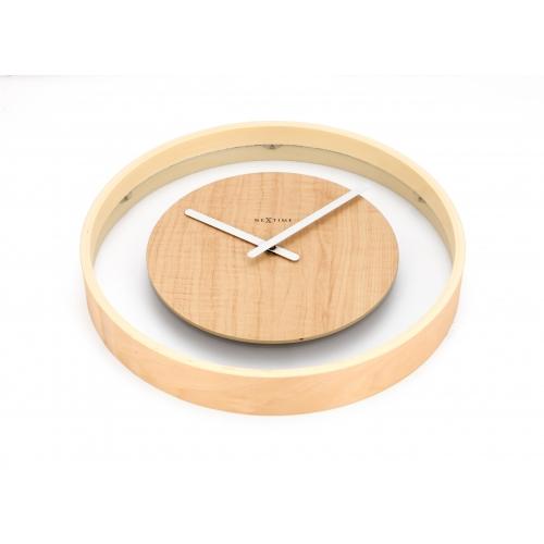 Horloge Nexttime 3046 boucle en bois, ø30 cm, murale, bois