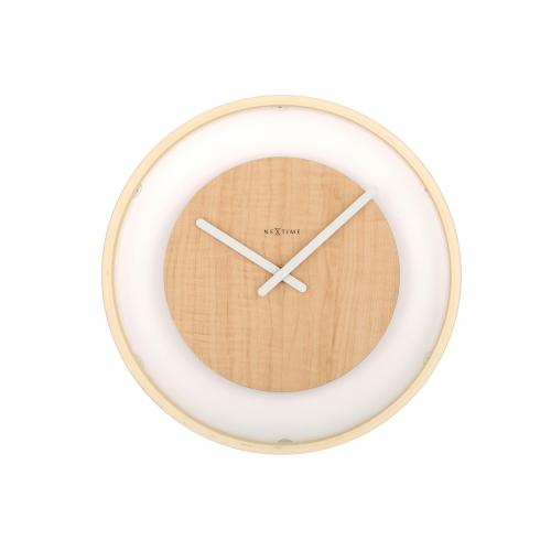 Horloge Nexttime 3046 boucle en bois, ø30 cm, murale, bois