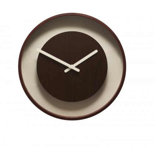 Horloge Nexttime 3047 changement de couleur, ø28 cm, murale, marron