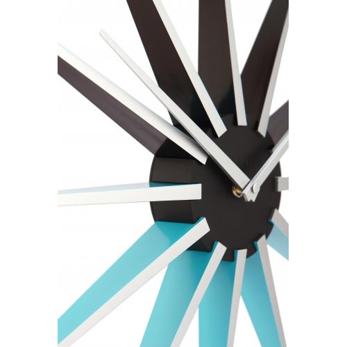 Horloge Nexttime 3051bl nova, ø50 cm, murale, noir bleu