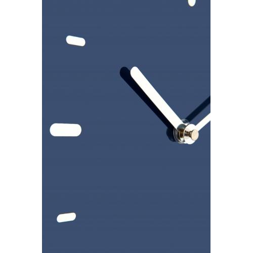 Horloge Nexttime 3072bl pouces vers le haut, 40,5x41,5 cm, murale, bleu argent
