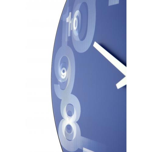 Horloge Nexttime 3077bl 3d, ø39,5 cm, murale, bleu blanc