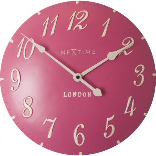 Horloge Nexttime 3084rz london arabe, ø34,5 cm, murale, rose blanc