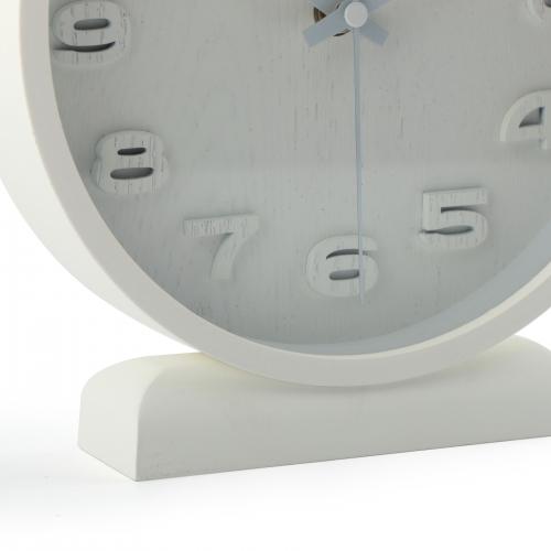 Nexttime horloge 5192wi bois bois petit 22x20 cm, mur, blanc