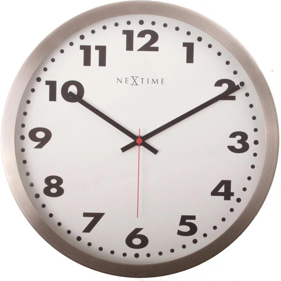 Horloge Nexttime 8029, ø43 cm, murale, blanc