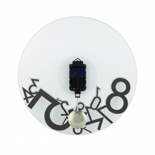 Horloge Nexttime 8115 baissée, ø43 cm, murale, argent