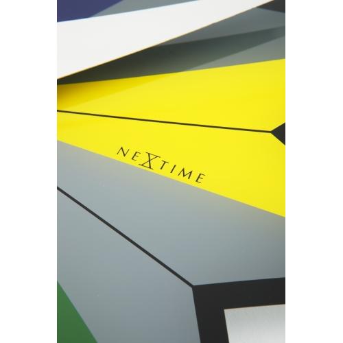 Horloge Nexttime 8163 cirque, ø43 cm, murale, noir multicolore