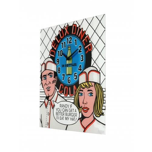 Horloge Nexttime 8167 dîner delux, 43x43cm, murale, multicolore