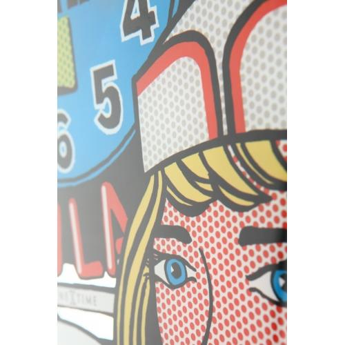 Horloge Nexttime 8167 dîner delux, 43x43cm, murale, multicolore