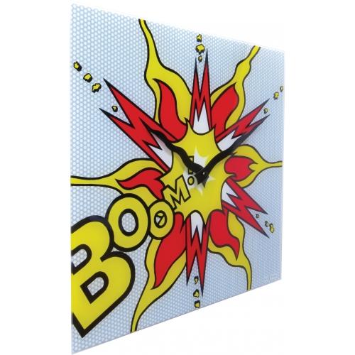 Horloge Nexttime 8173 arbre, 43x43 cm, murale, rouge jaune blanc