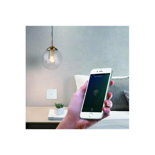 Woox r7063 interrupteur mural intelligent, wifi 2.4ghz, schuko, <= 800w, 10-30m, blanc