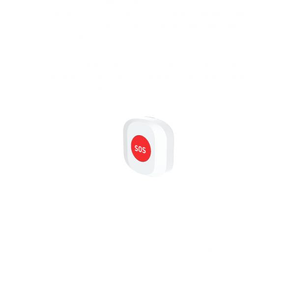 Woox r7052 bouton sos intelligent, wifi 2,4 ghz, zigbee 3.0, amazon alexa google assistant, 30m, blanc