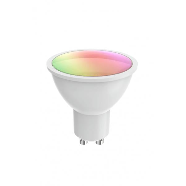 Woox r9076 spot RVB intelligent, wifi, gu10, cct, assistant google amazon alexa
