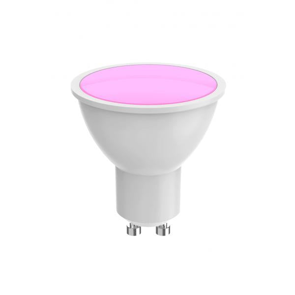 Woox r9076 spot RVB intelligent, wifi, gu10, cct, assistant google amazon alexa