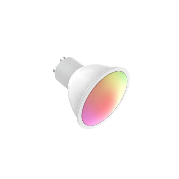 Woox r9076 spot RVB intelligent, wifi, gu10, cct, assistant google amazon alexa