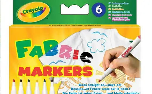 Crayola - 6 marqueurs de tissu