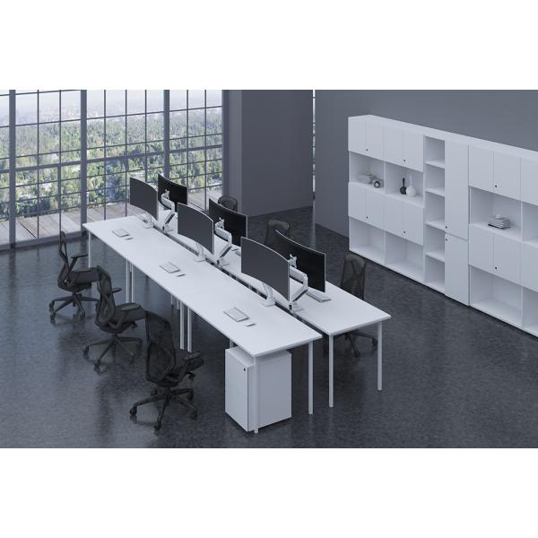 Neomounts NM-D775WHITEPLUS ÉCRAN CURVE MONTRE, 49, 18 kg, 100 mm, boulon de serrage, blanc