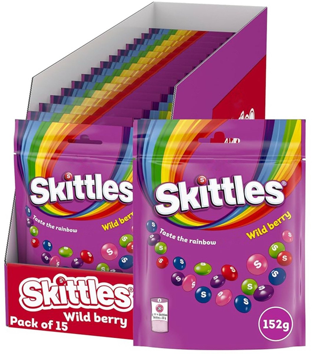Quilles - bonbons - baies sauvages - 15 sachets - 152 grammes