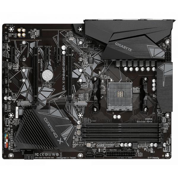 Gigabyte b550 gaming x v2, atx, amd ryzen, am4, 4x ddr4, 3200 mhz, m.2, 100 gbe, tr/min