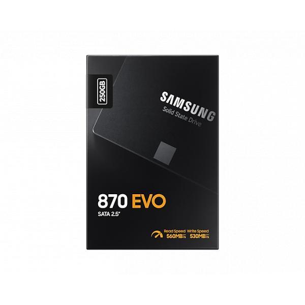 Samsung mz-77e1t0b 870 evo ssd, 1 to, 2.5, sata3, 6 gbps, 3d v-nand, 560 550 mo s, 512 mo ddr4