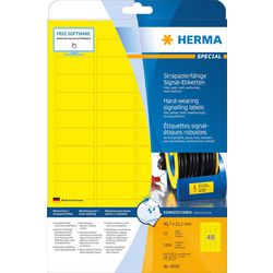 Film polyester Herma 8030 jaune 45,7x21,2