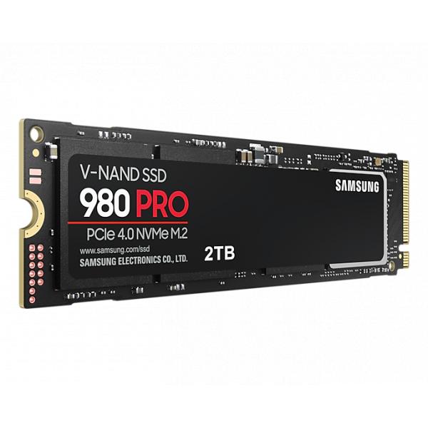 Samsung mz-v8p2t0bw 980 pro ssd, 2000 go, m.2 nvme, pcie 4.0, 7000 5100 mo s, 100 000 iops