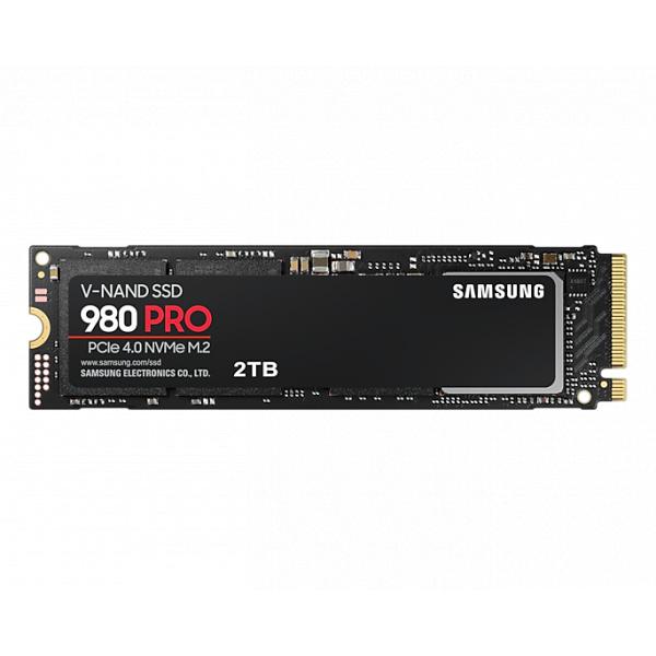 Samsung mz-v8p2t0bw 980 pro ssd, 2000 go, m.2 nvme, pcie 4.0, 7000 5100 mo s, 100 000 iops