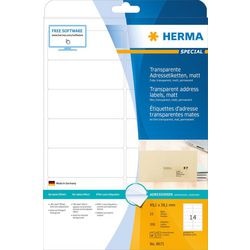 Herma spécial - étiquettes d'adresse autocollantes (mates) - durables - 99,1 x 38,1 mm 350 étiquette(s) (25 arcs x 14) (8671)